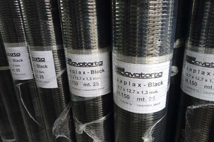 esafort black volieregaas 12,7x12,7x1,00/1,40mm
