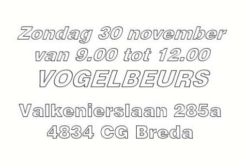 30 nov. vogelbeurs breda