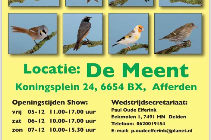 grootste europese cultuurvogelshow van nederland
