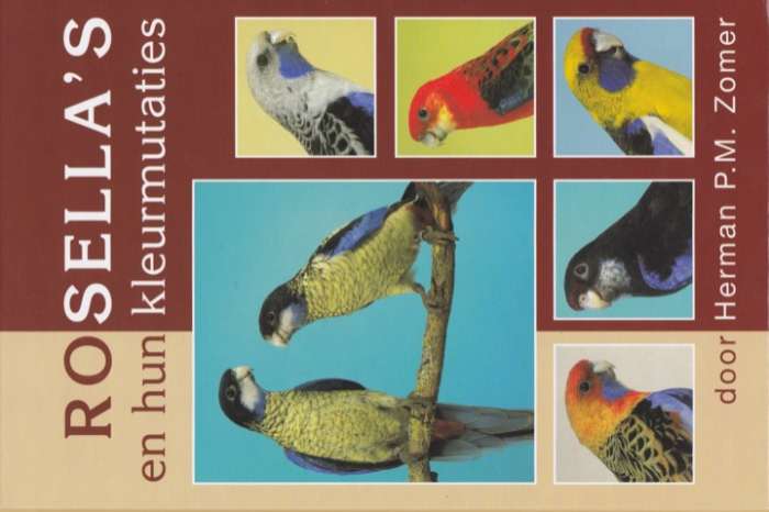 serie van 4 boeken over australische parkieten