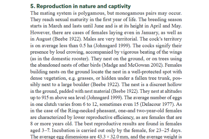 pheasants of the old world