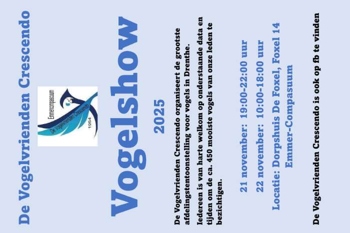 vogelshow emmer-compascuum