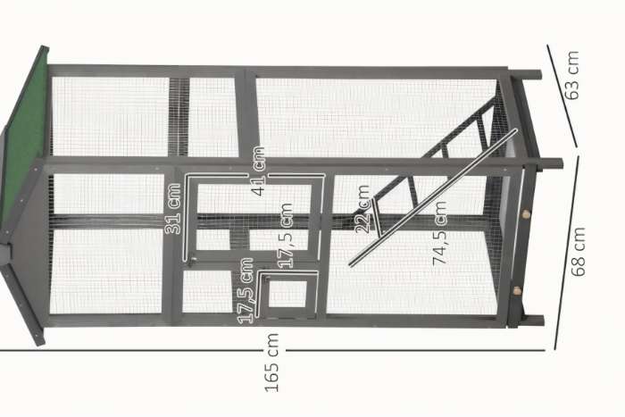 houten volière nieuw