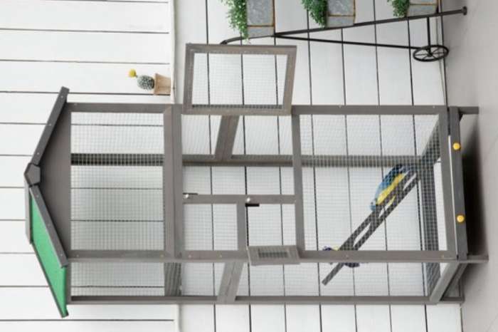 houten volière nieuw