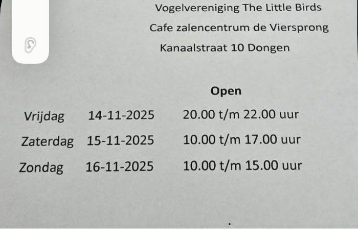 vogel show tlb dongen