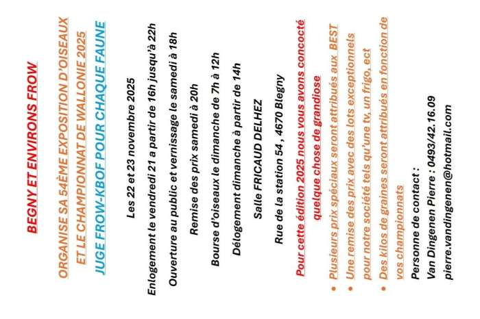 championnat de wallonie 2025 juge kbof