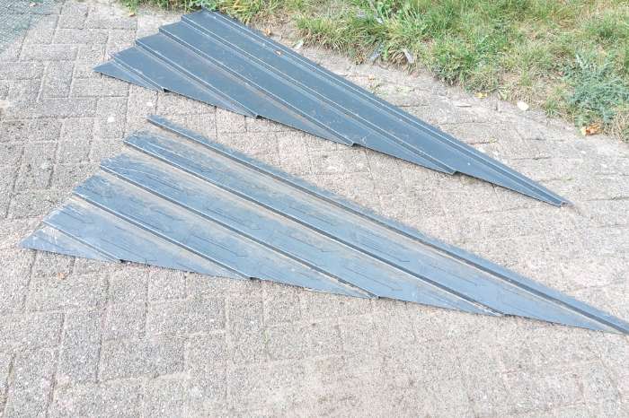 restanten rabbat of potdekselplaten antraciet / wit