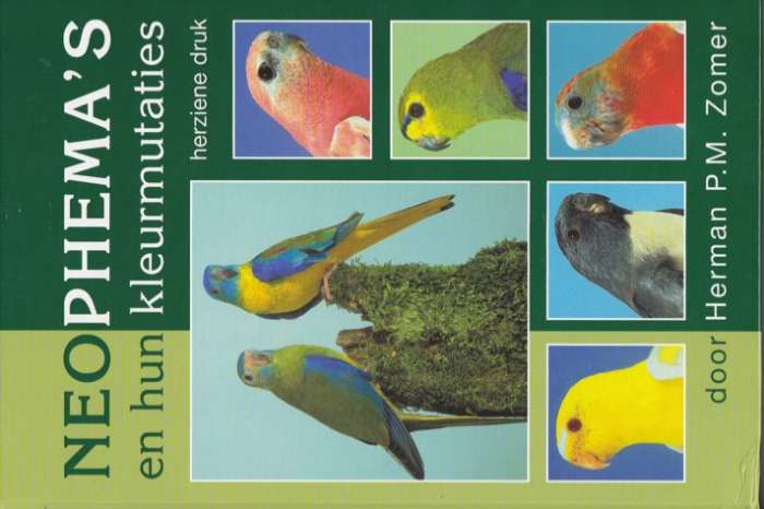 serie van 4 boeken over australische parkieten