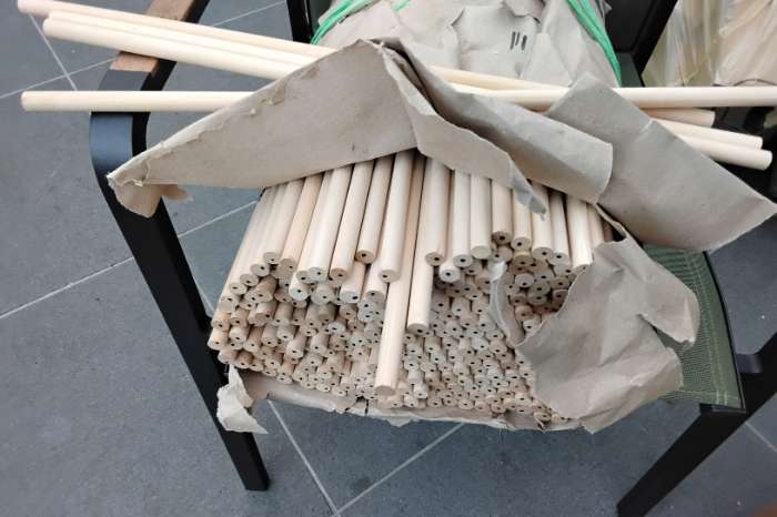 voorfrontjes en zit stokken