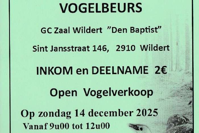 vogelbeurs 'de koperwiek'