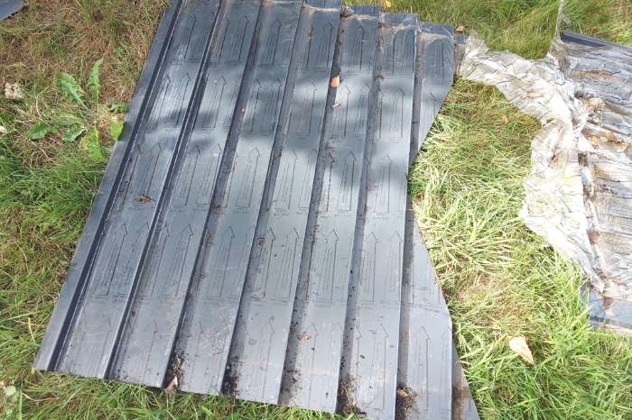 restanten rabbat of potdekselplaten antraciet / wit