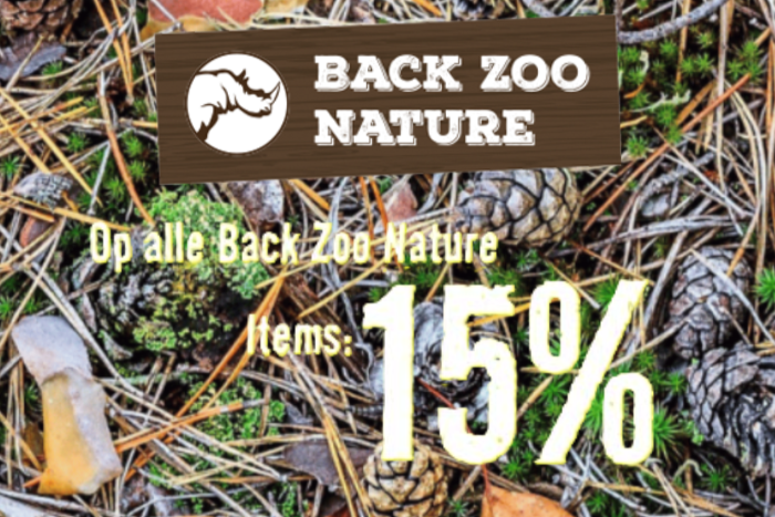 nieuwjaarsactie: 15% korting in januari op alle back zoo nature!