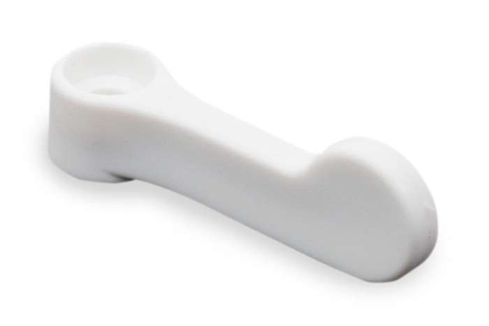 deursluiting 50 mm nylon zwart / wit