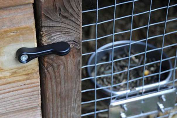 deursluiting 50 mm nylon zwart / wit