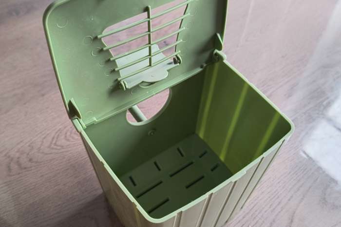 4 groene kunstof nestkasten