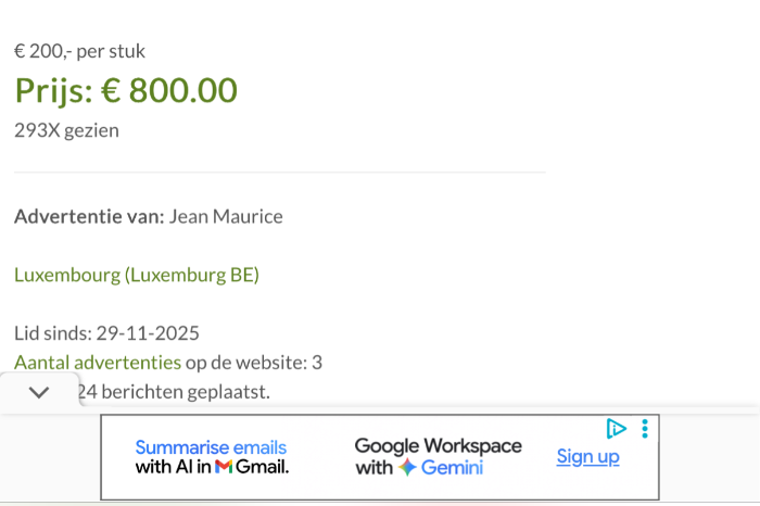 pas op oplichter actief