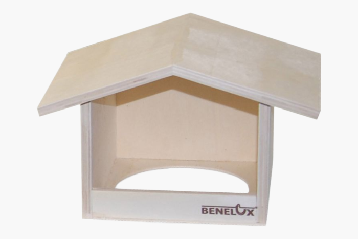 nestkast hout kanarie en wildzang - kapelvorm met nestkom - 3 st