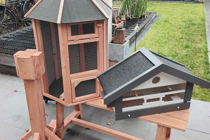 supper mooie 6hoek vogel kooi