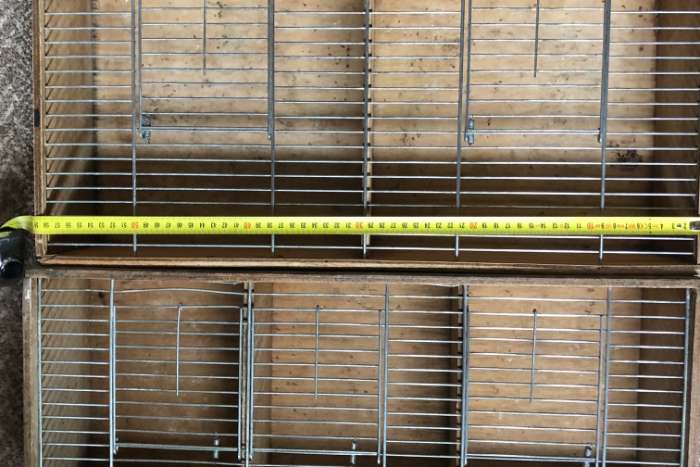 2x lopers cq transportkooi vervoers kooi 2 en 3 vaks