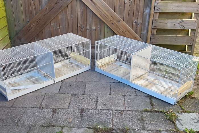 2 x italiaanse draadkooien 120 cm
