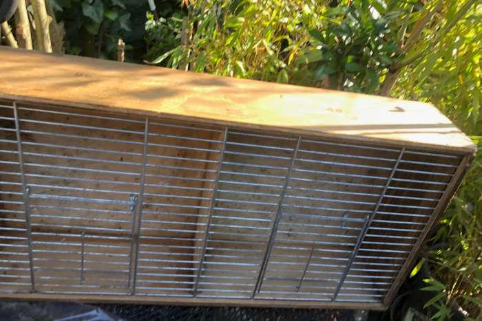 2x lopers  cq transportkooi vervoers kooi 2 en 3 vaks