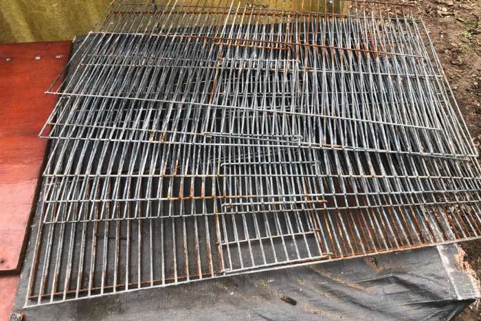 voorfront 8 stuks vogelkooi 8 stuks hoogte 40 cm breedte 68-70