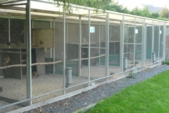 volière in alu kaders oppervlak 60-75m2 - willebroek