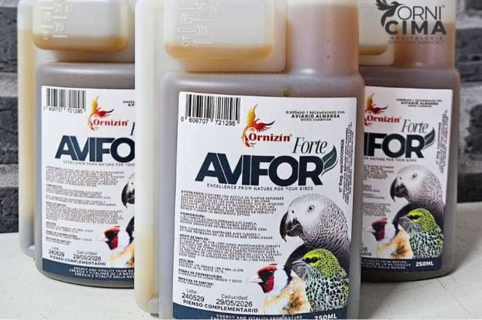 avifor forte 250ml - ornizin - voor alle vogels - goed v