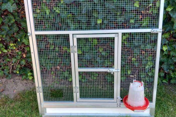 aluminium voorfronten met deurtje
