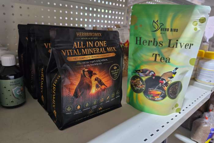 herb bird mix, producten recht uit de natuur