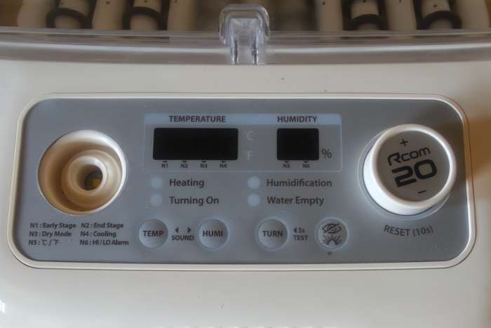 putte 26 - incubator r com 20 do brand new + calibration device