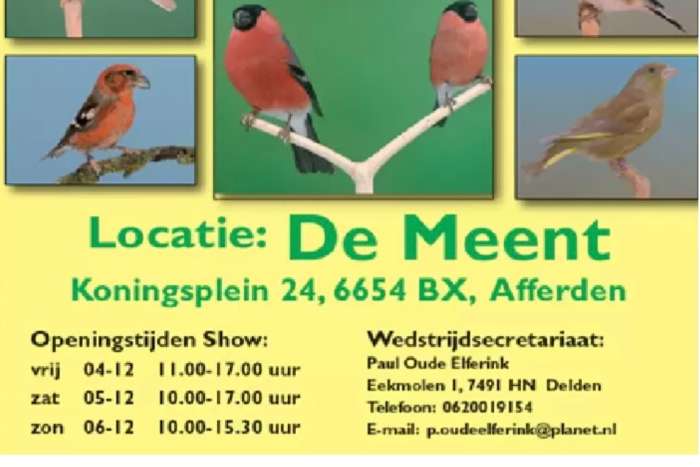 grootste europese cultuurvogelshow van de benelux