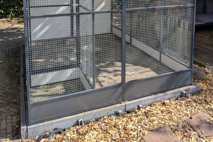 aluminium antraciet volière 250x200