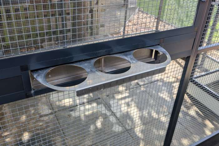 aluminium antraciet volière 250x200