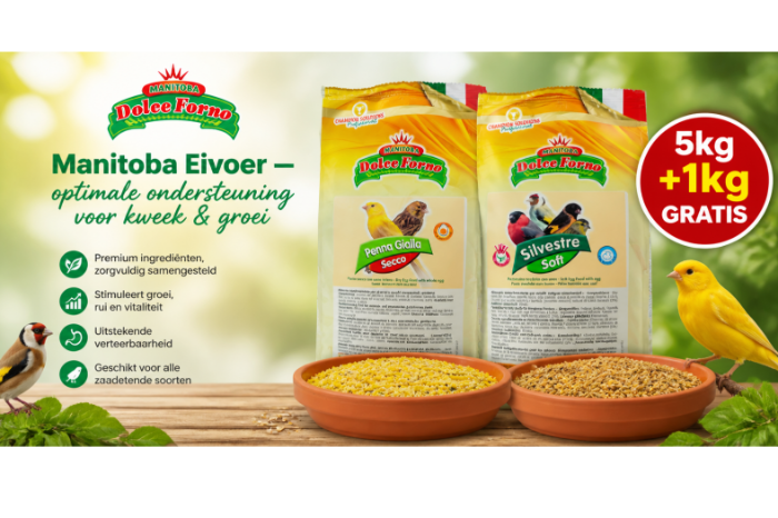 actie! manitoba eivoer 5 kg + 1 kg gratis