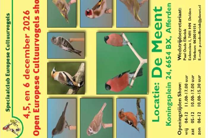 grootste europese cultuurvogelshow van nederland