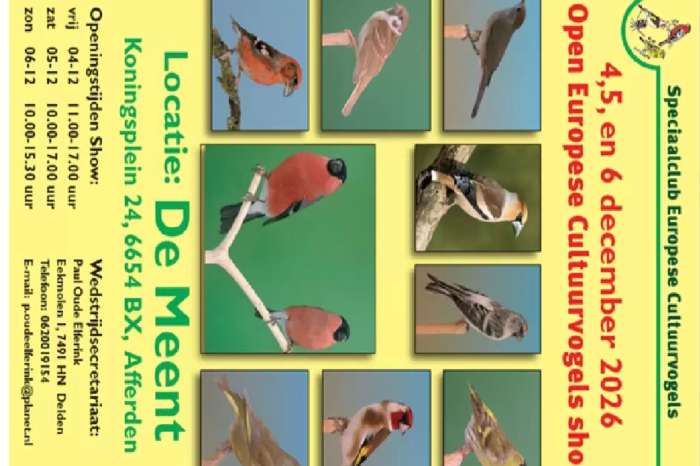 grootste europese cultuurvogelshow van nederland