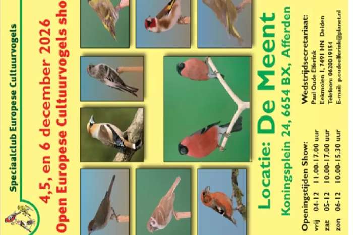 grootste europese cultuurvogelshow van nederland