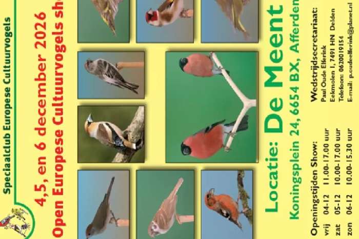 grootste europese cultuurvogelshow van nederland
