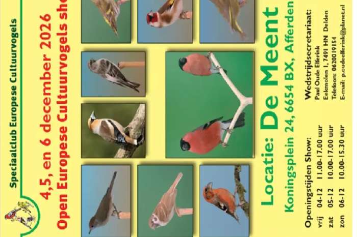 grootste europese cultuurvogelshow van nederland