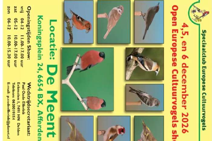 de grootste europese cultuurvogelshow van nederland