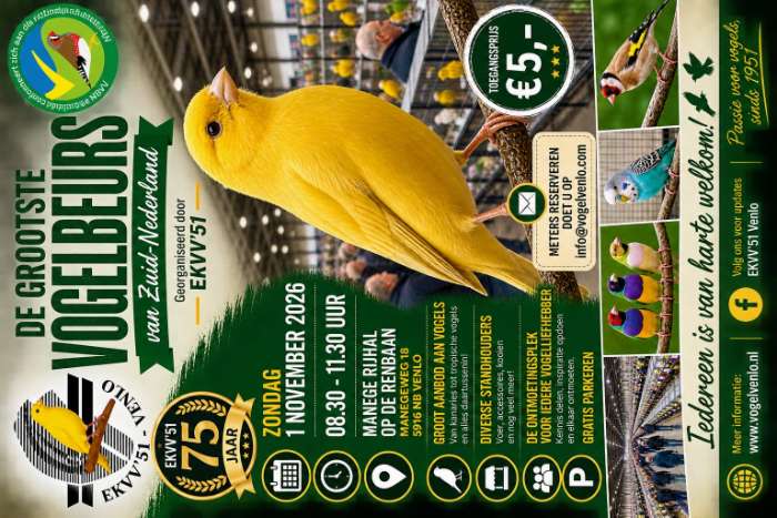 grootste vogelbeurs van zuid nederland